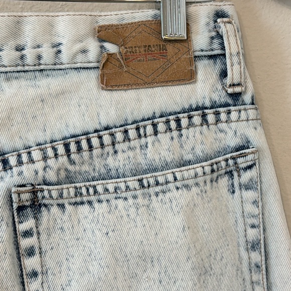 BRITTANIA Vintage Acid Wash Jeans Relaxed Fit Taper High Rise Size 30 - Picture 4 of 9
